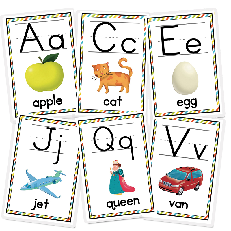 Phonics Card Game - 26 Buah Kartu Fonik Alfabet untuk