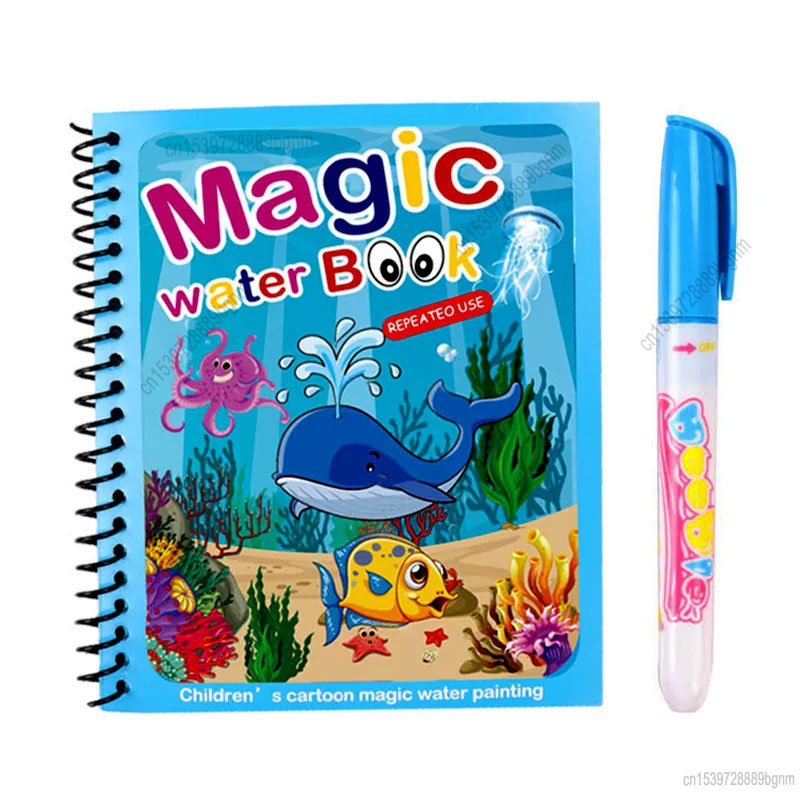 Educational Cartoon For Kids - Buku Mewarnai Lukisan Air Ajaib Kartun
