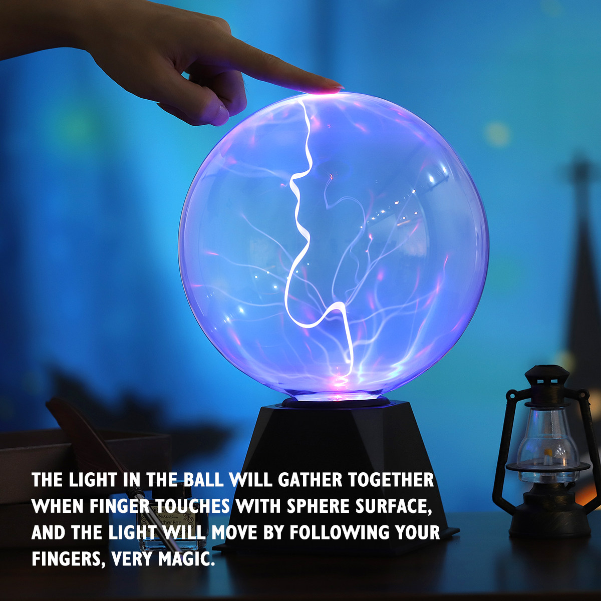 Globe Interactive Light - Lampu Bola Plasma 8 Inci, Bola