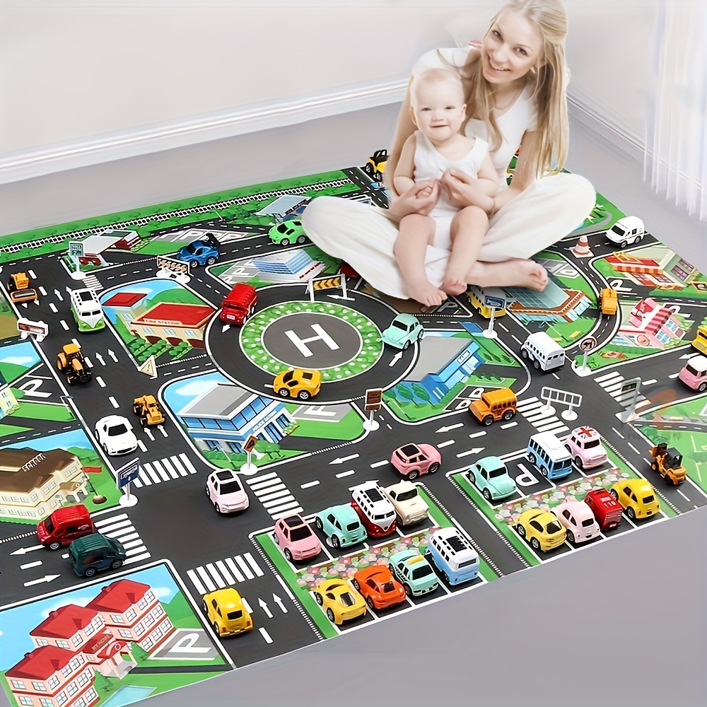 Free Educational Games For Kids - 1 buah, tikar bermain lalu lintas