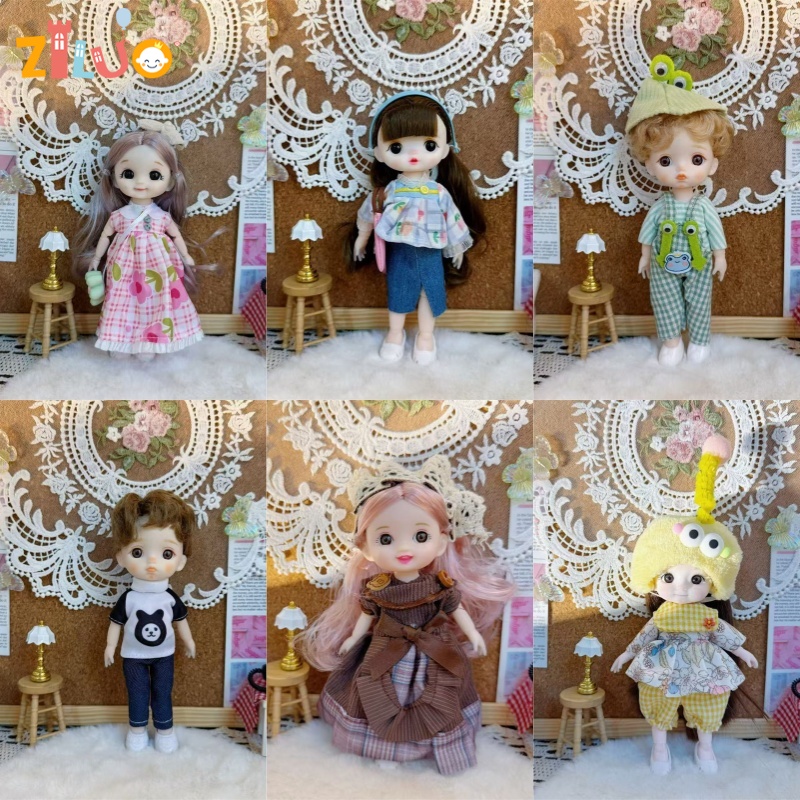 Educational Cartoon For Kids - Boneka BJD 16cm 1/8 modis, boneka