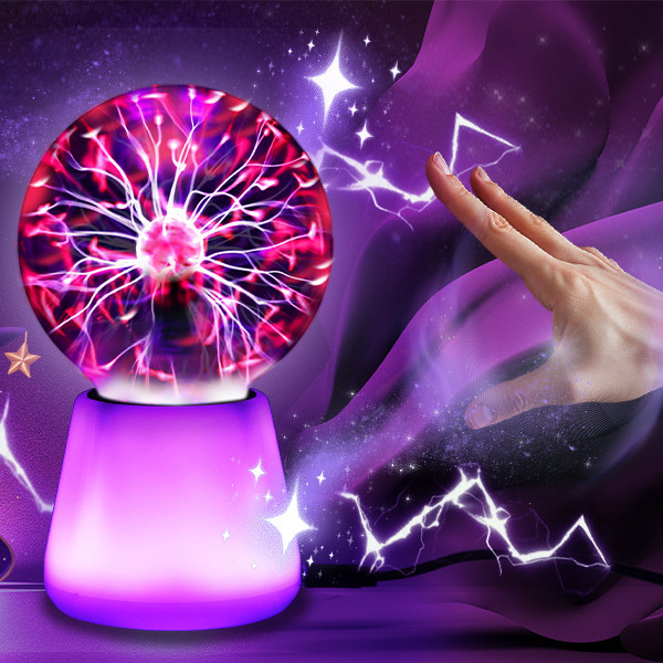 Globe Interactive Light - Lampu Bola Plasma Interaktif Sentuh Lightning