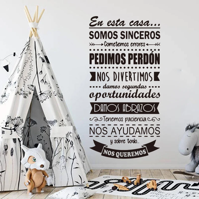 Besar Spanyol Ini Aturan Rumah - Kids Education Quotes ulasan dan harga