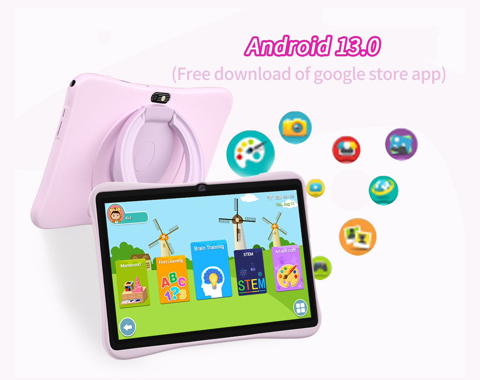 Tablet Anak 7-inci 4GB+64GB, C - Japanese Kids Education ulasan dan harga