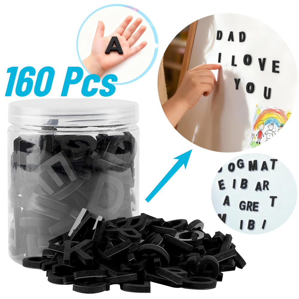 160 buah Huruf Alfabet Magneti - Magnetic Letter Board ulasan dan harga