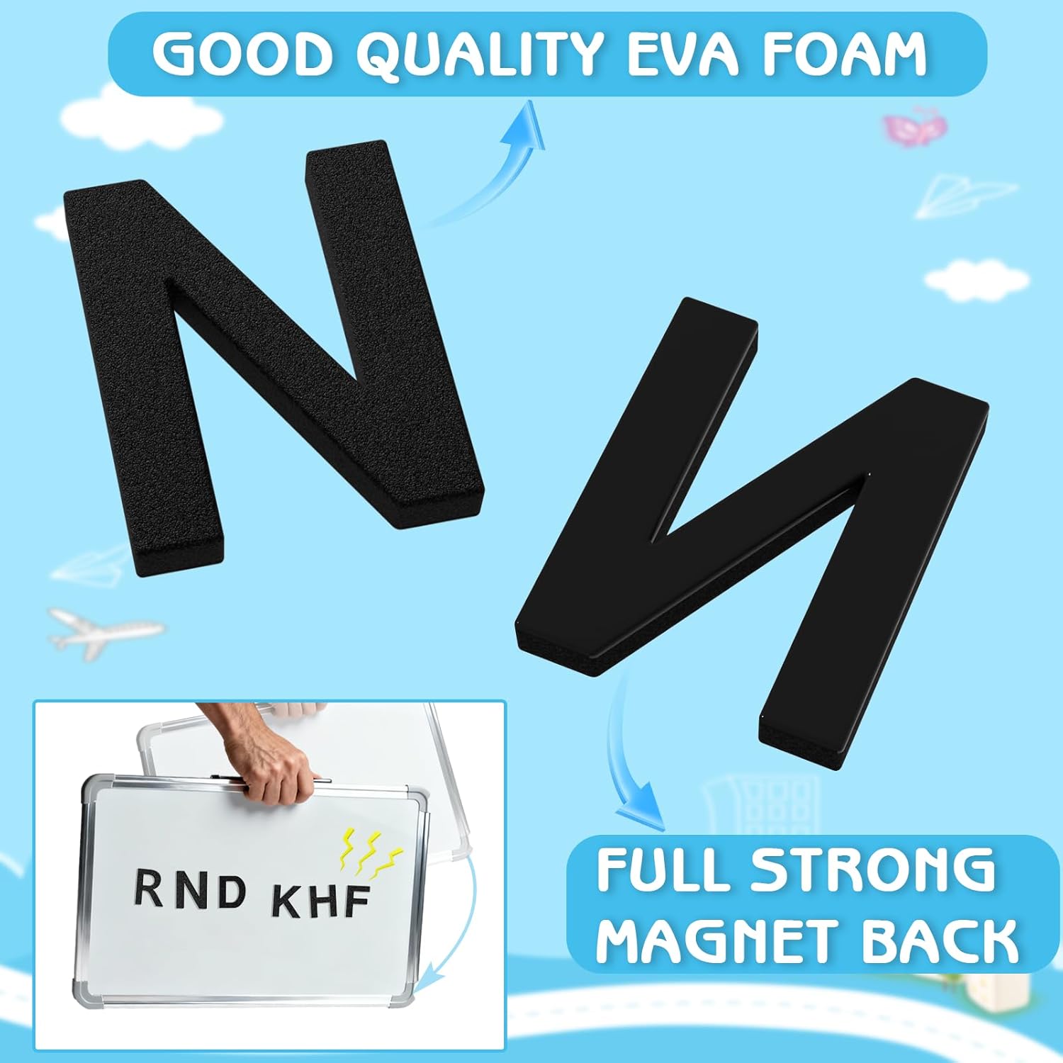 160 buah Huruf Alfabet Magneti - Magnetic Letter Board ulasan dan harga