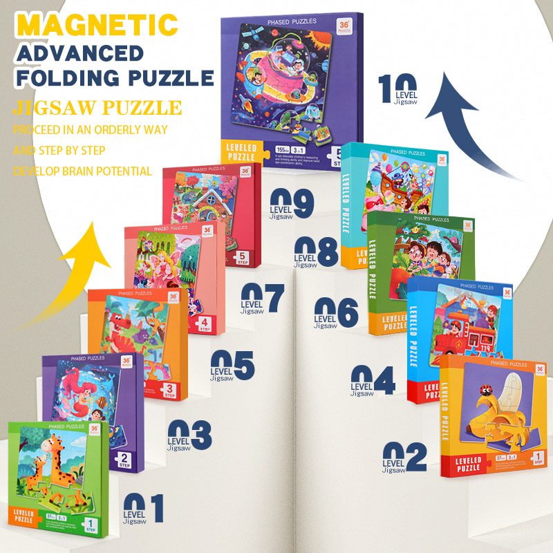 Puzzle Kayu Magnetik Anak-anak - Educational Cartoon For Kids ulasan dan harga