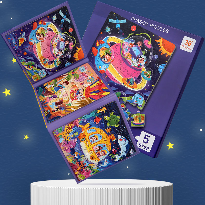 Puzzle Kayu Magnetik Anak-anak - Educational Cartoon For Kids ulasan dan harga