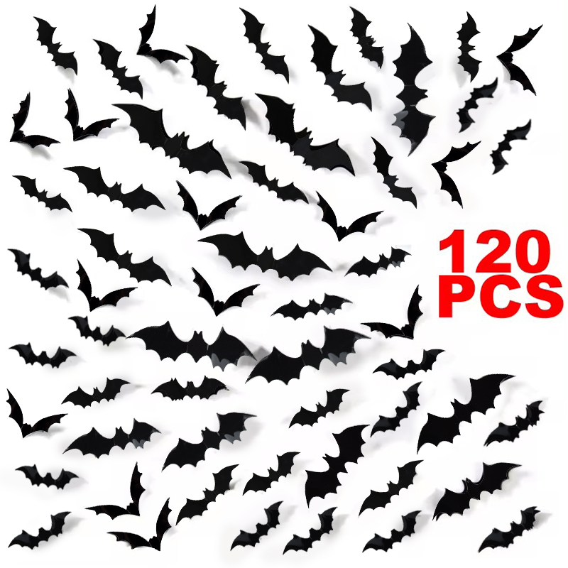 12-120 buah 3D kelelawar hitam - Kids Education Quotes ulasan dan harga