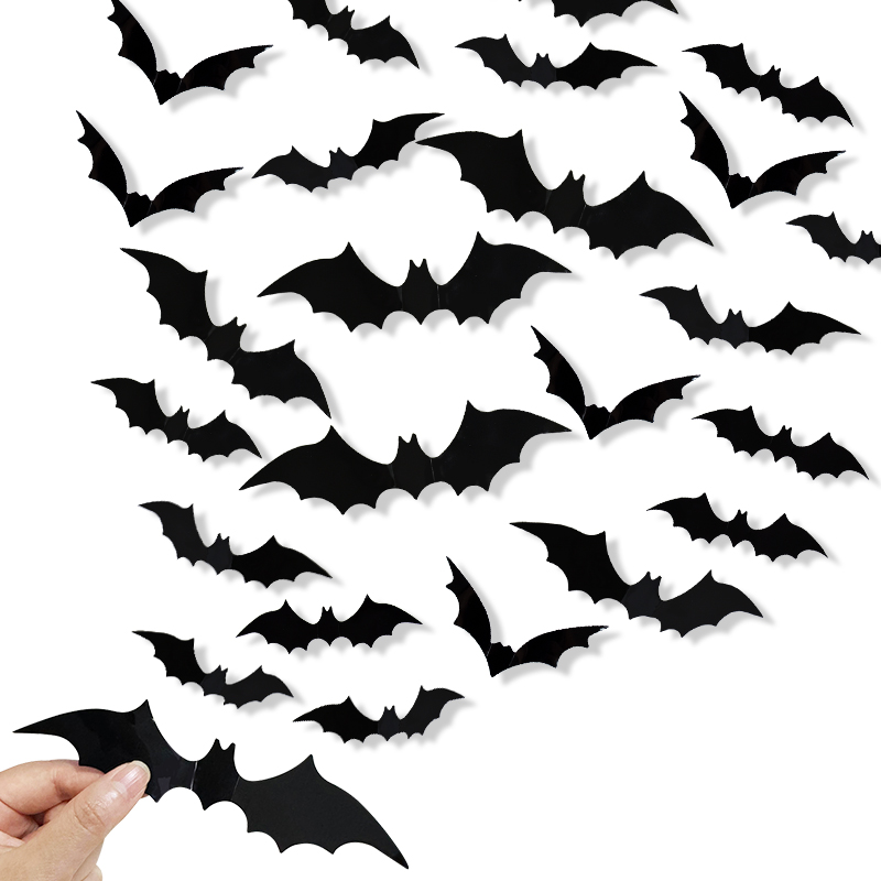 12-120 buah 3D kelelawar hitam - Kids Education Quotes ulasan dan harga